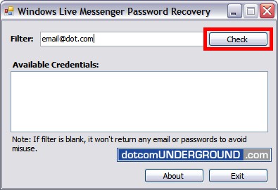 how do i reset my instant messenger password